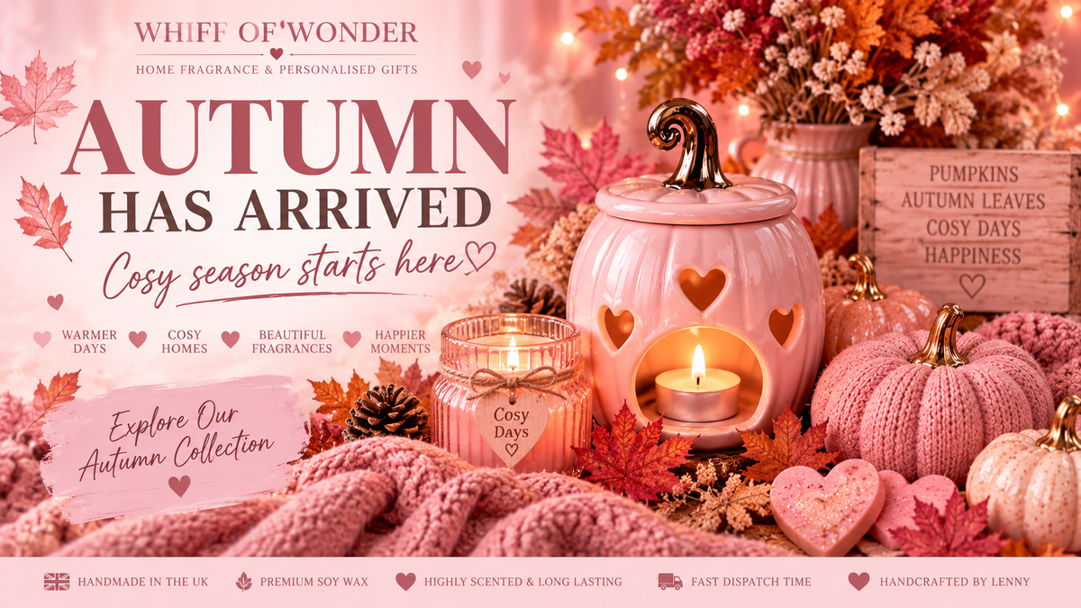 Whiff Of Wonder cosy pink autumn home fragrance collection