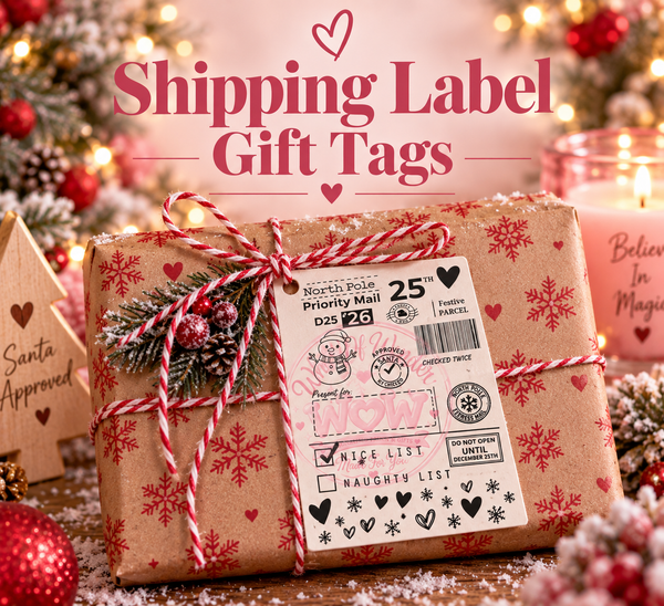Shipping Label Gift Tags