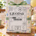 Grandad Birthday Shipping Label Gift Tag by Whiff Of Wonder