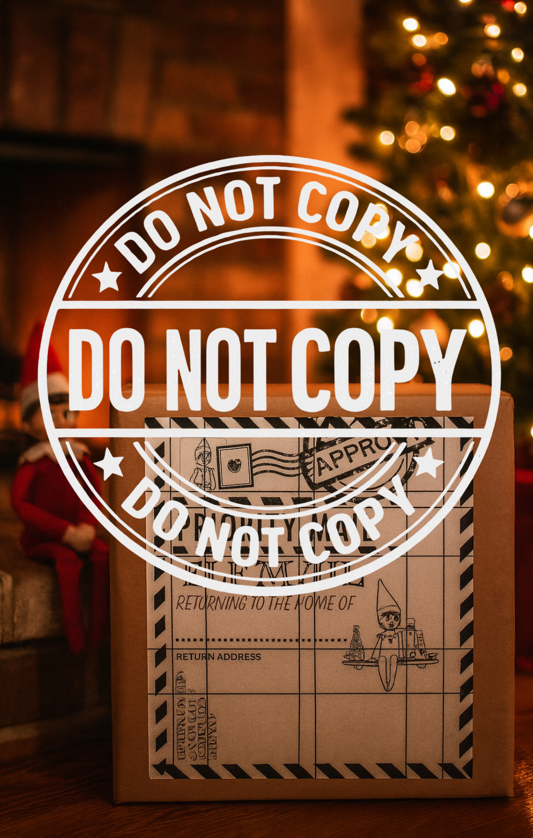 Elf Arrival Shipping labels pack of 10 | Elf Arrival Gift Uk