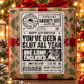 S#%t Naughty List Christmas Shipping Label Gift Tag by Whiff Of Wonder