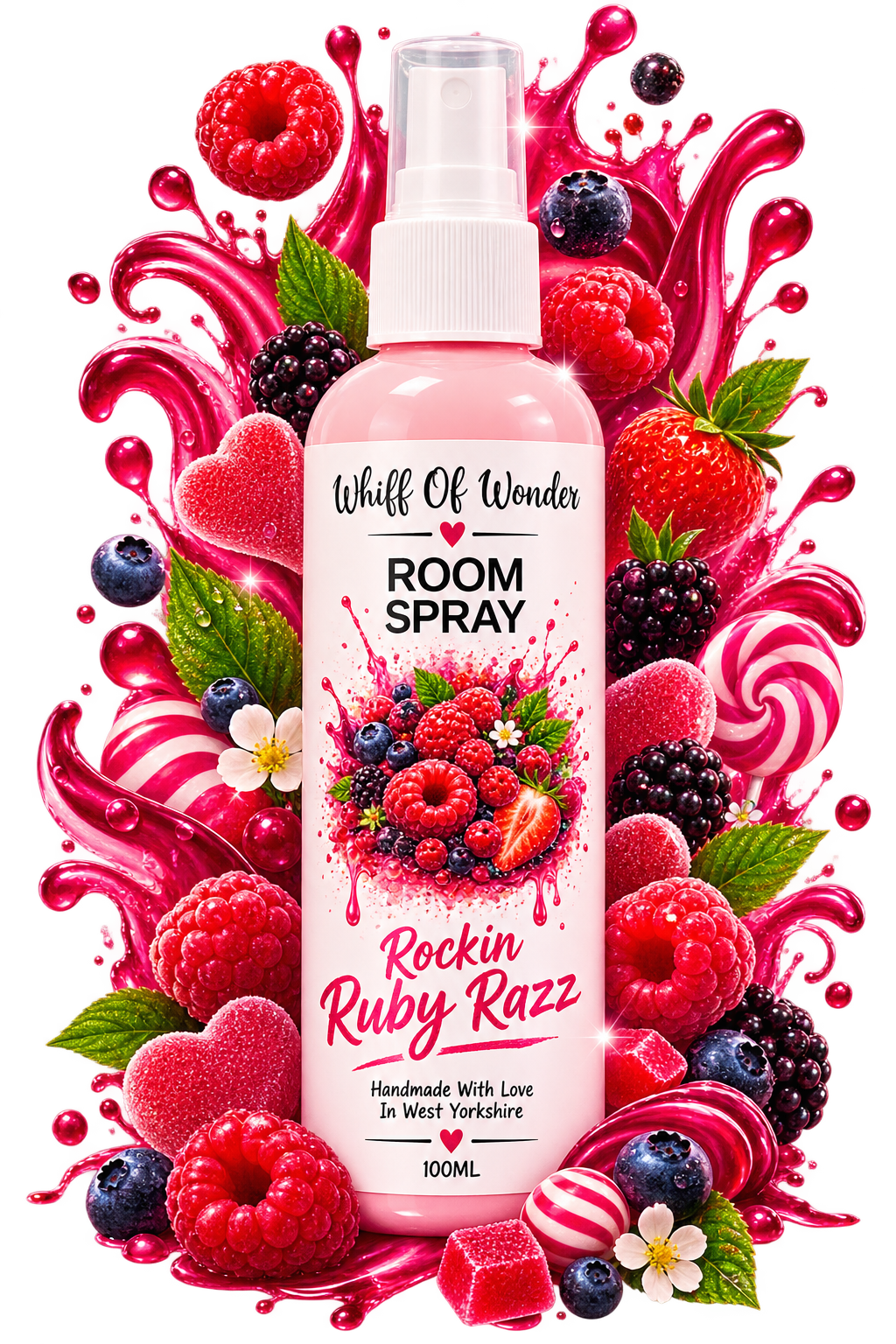 Rockin Ruby Razz Room Spray | Strong Scented Home Fragrance Uk
