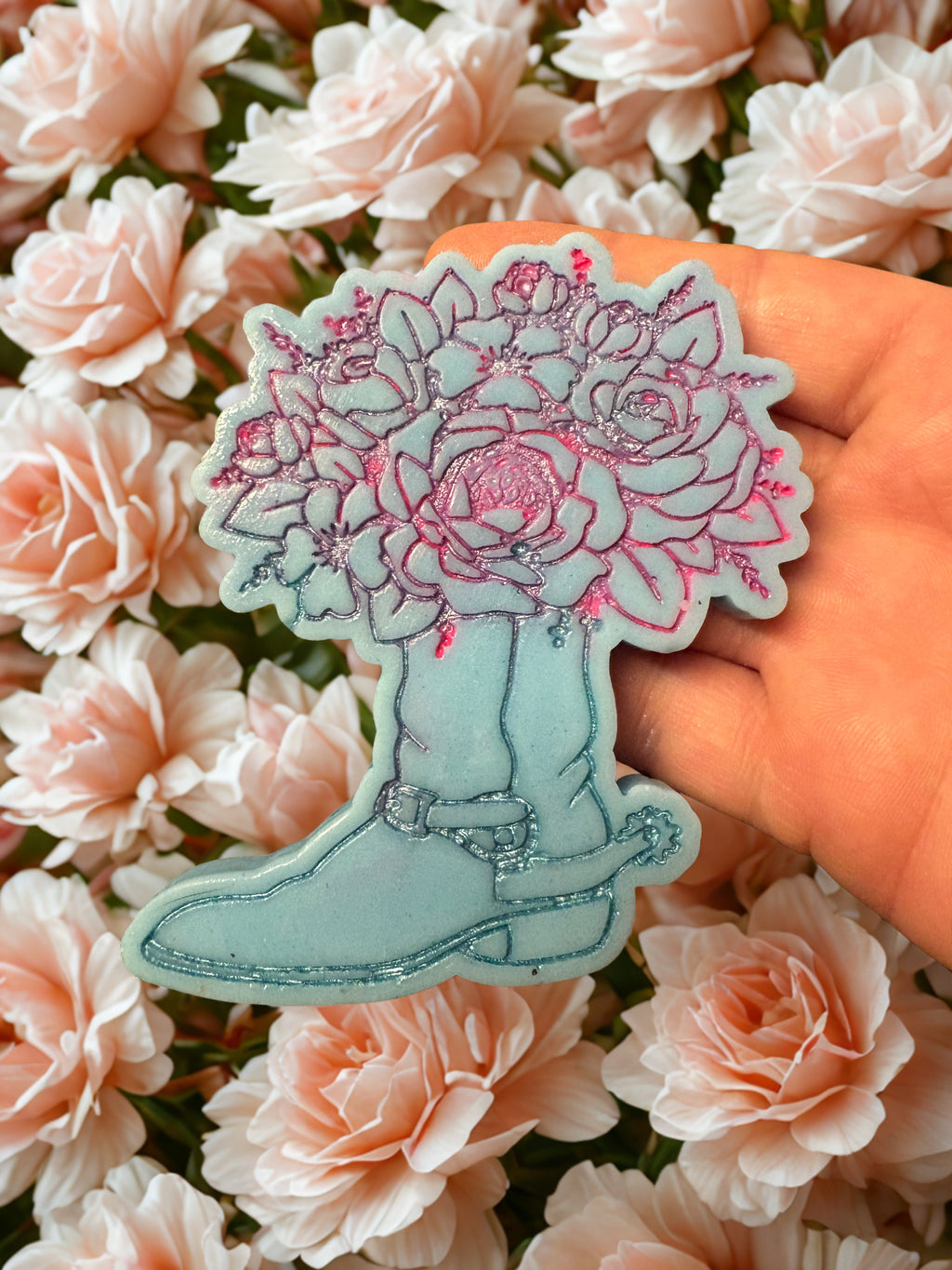 Flower cowboy boots detol