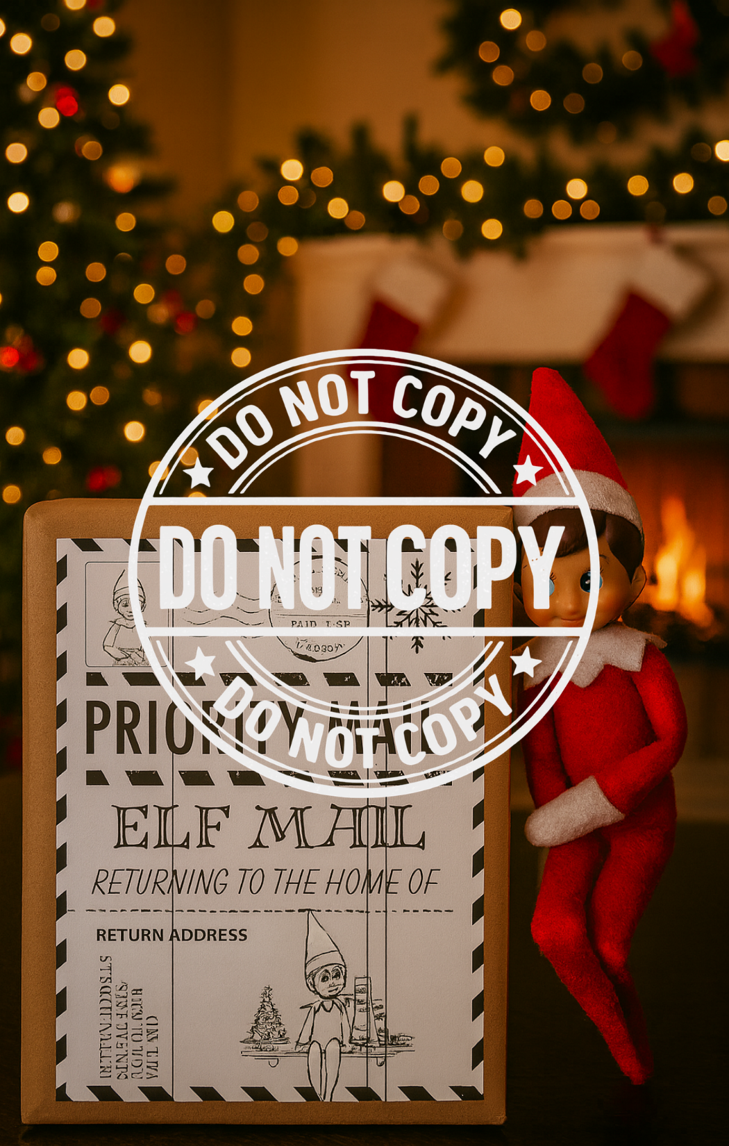 Elf Arrival Shipping labels pack of 10 | Elf Arrival Gift Uk