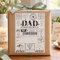 Dad birthday Shipping Label Gift Tag by Whiff Of Wonder