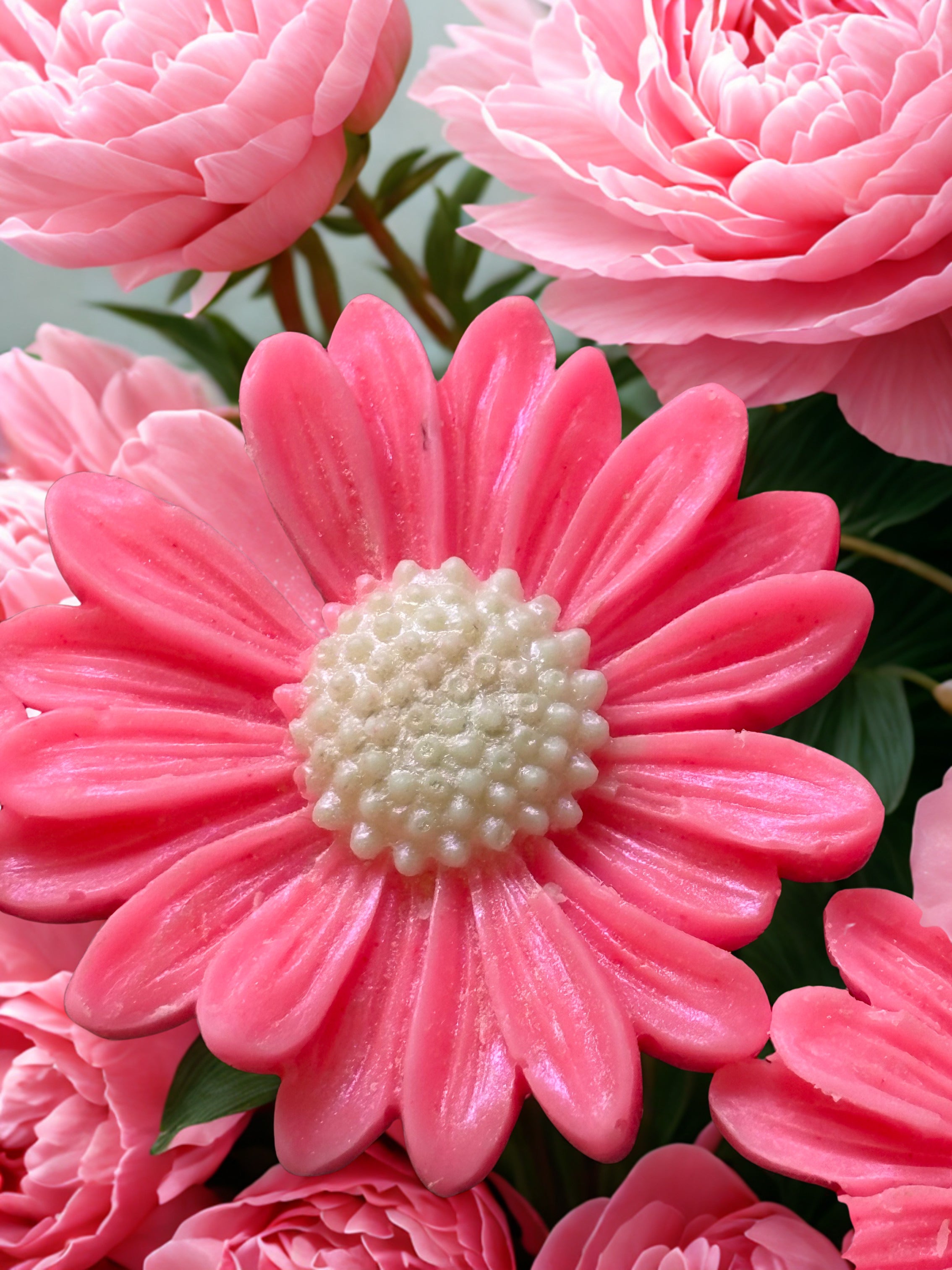 Glade pink peony and cotton flower flower shaped wax melt