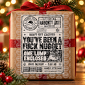 Fu*k Nugget Christmas Shipping Label Gift Tag by Whiff Of Wonder