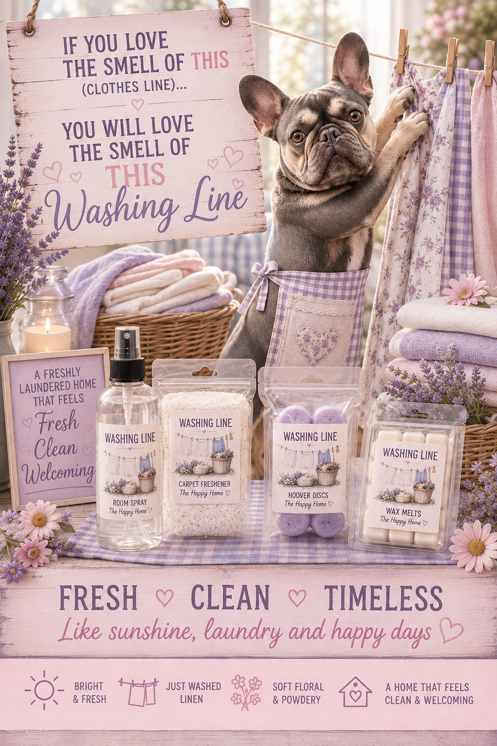 Washing Line Room Spray | Strong Scented Home Fragrance UK