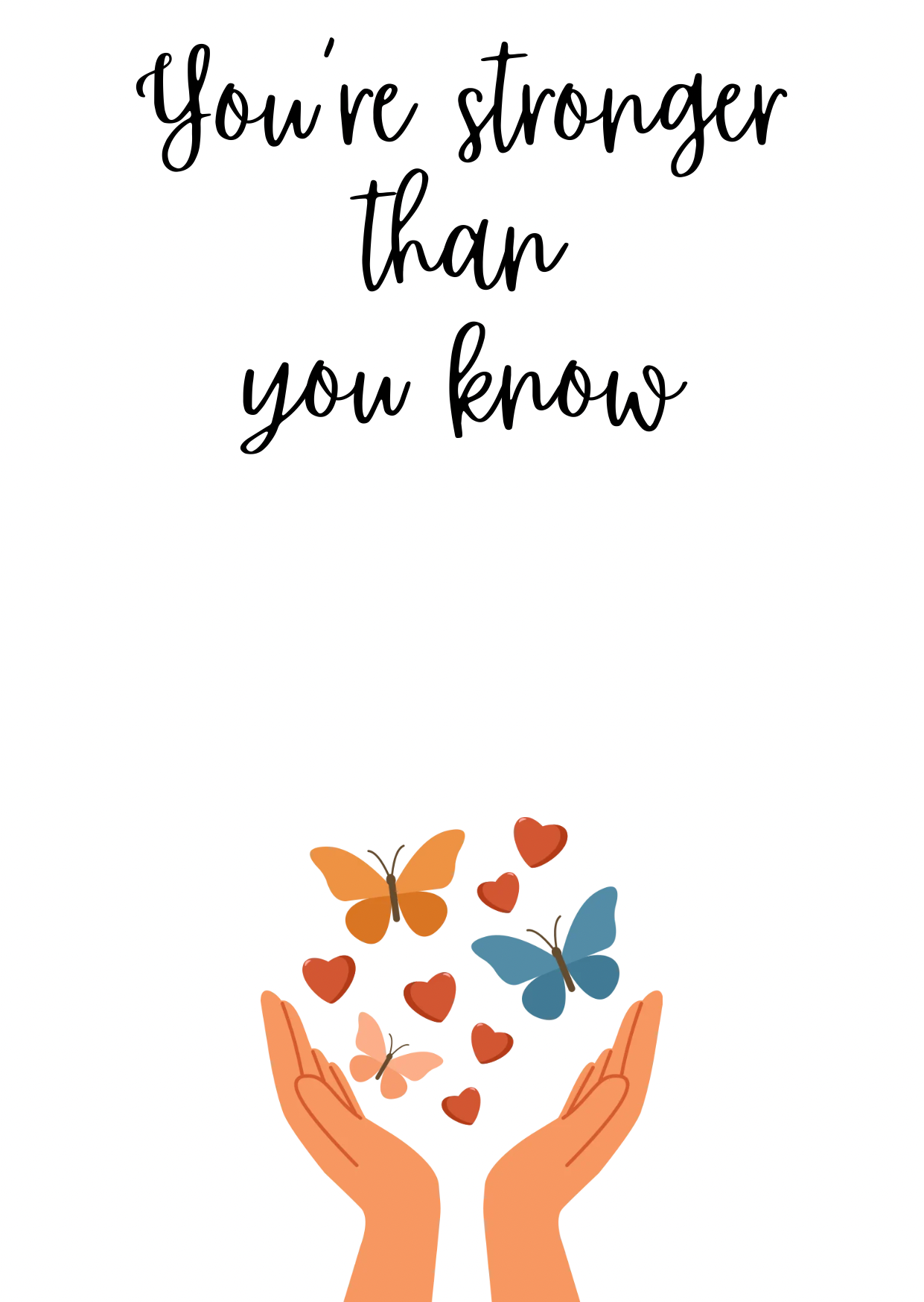 You’re stronger than you know wax melt card