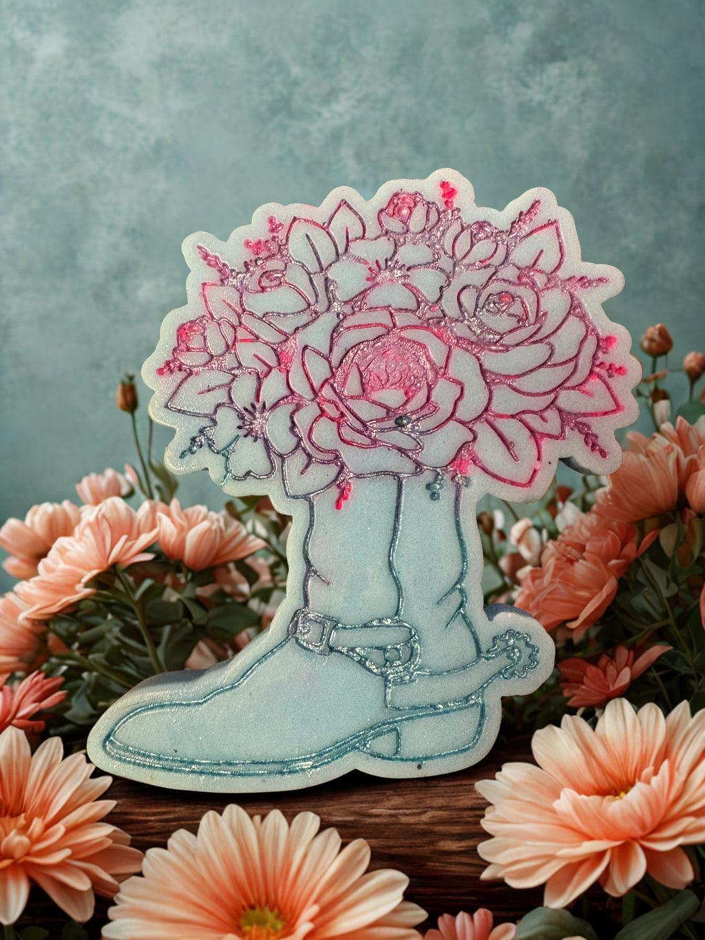 Flower cowboy boots detol