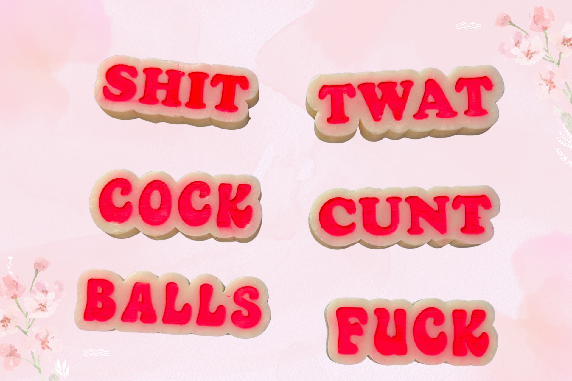 Rude words wax melts