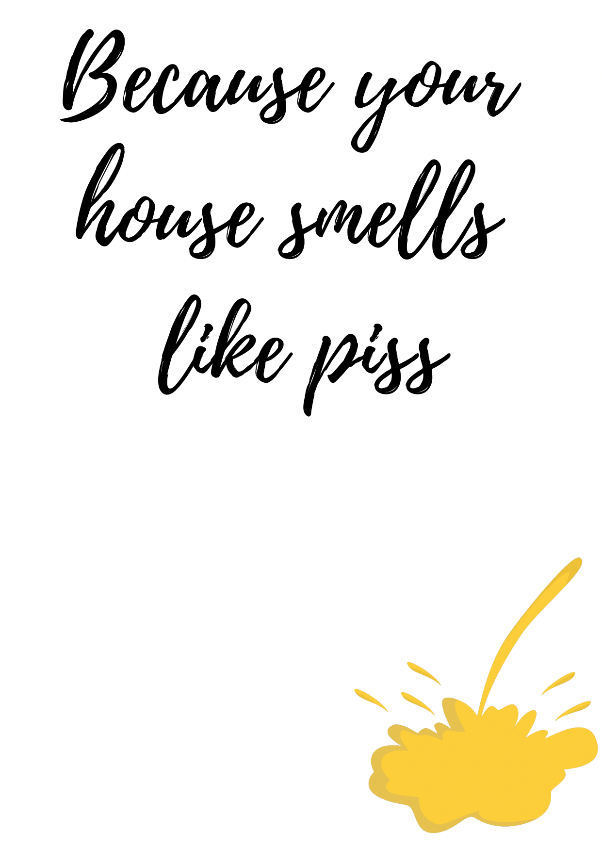 Because your house smells like wax melt card