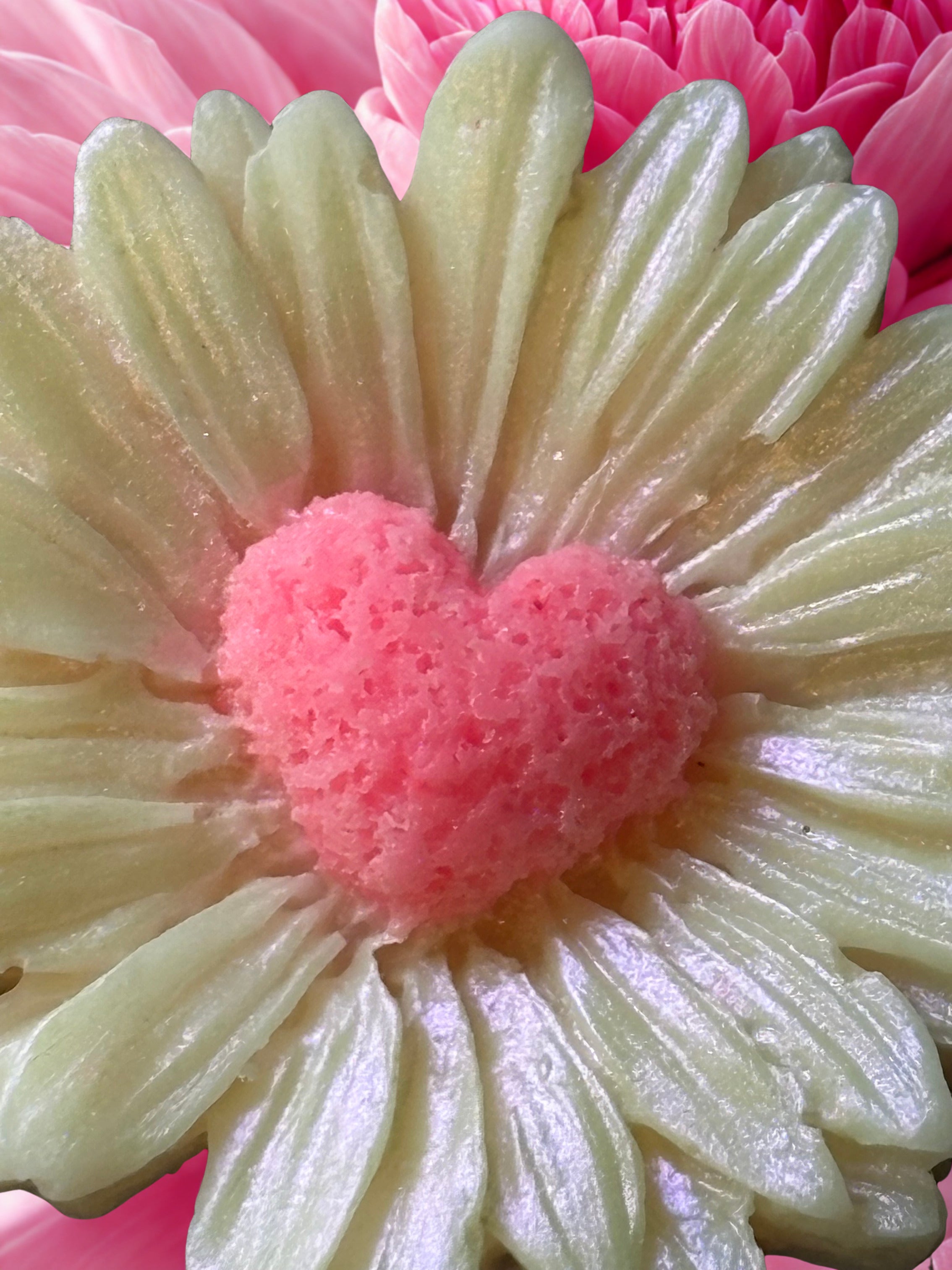 Heart Sunflowers glade pink peony and cotton flower