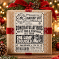 Nightmare Naughty List Christmas Shipping Label Gift Tag by Whiff Of Wonder
