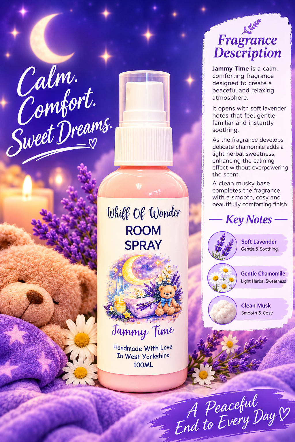 Jammy Time Room Spray | Strong Scented Home Fragrance UK