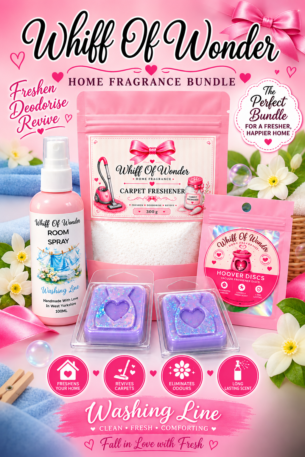 Washing Line Home Fragrance Bundle | Strong Scented Home Fragrance UK