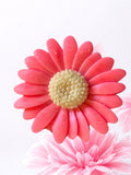 Daisy shaped wax melt pink peony and cotton flower