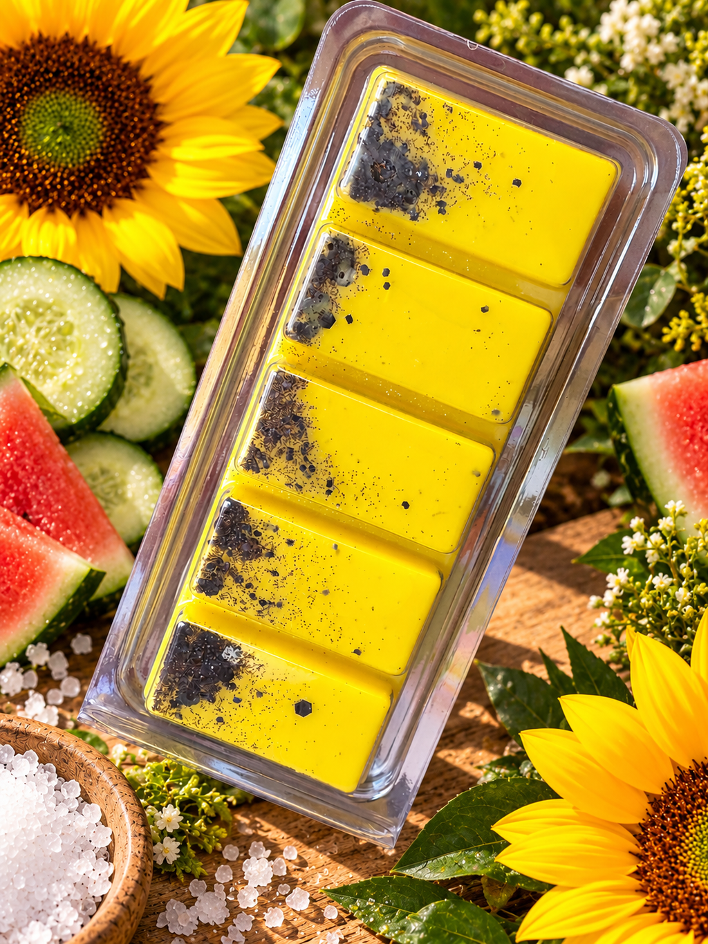 Scarlet Sunflower Wax Melt Bar | Fresh Cucumber & Aquatic Wax Melt