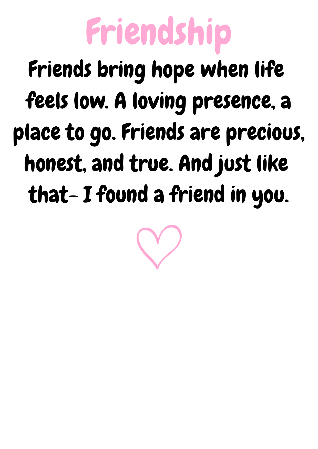 Friendship wax melt card