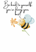 Be kind to yourself wax melt card