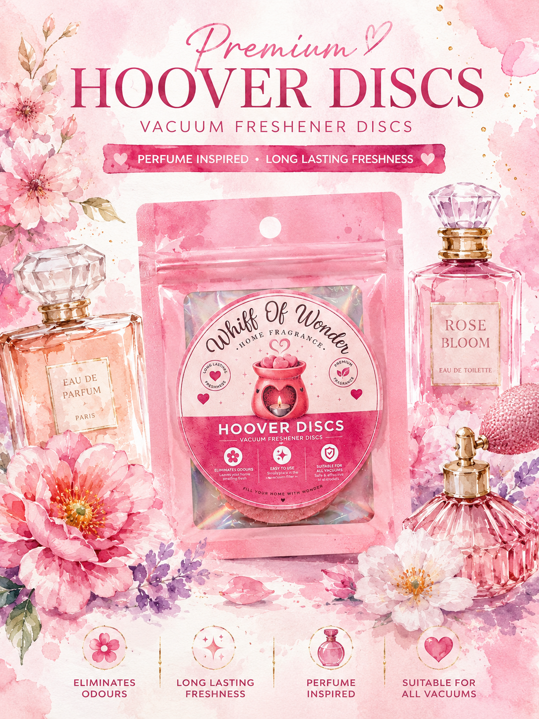Hoover Discs Female/Perfume Inspired | Strong Scented Home Fragrance UK