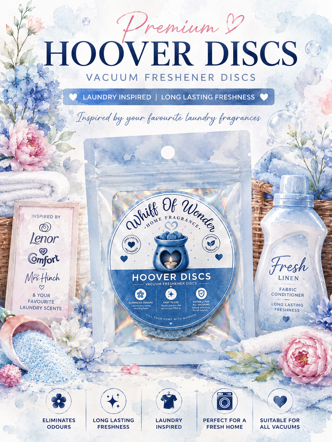 Hoover Discs Laundry Inspired | Highly Scented Home Fragrance Uk