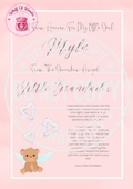 A Message From Heaven Bear Design | Handmade | Personalised Gift | In Memory | A4 | Custom Gifts Uk