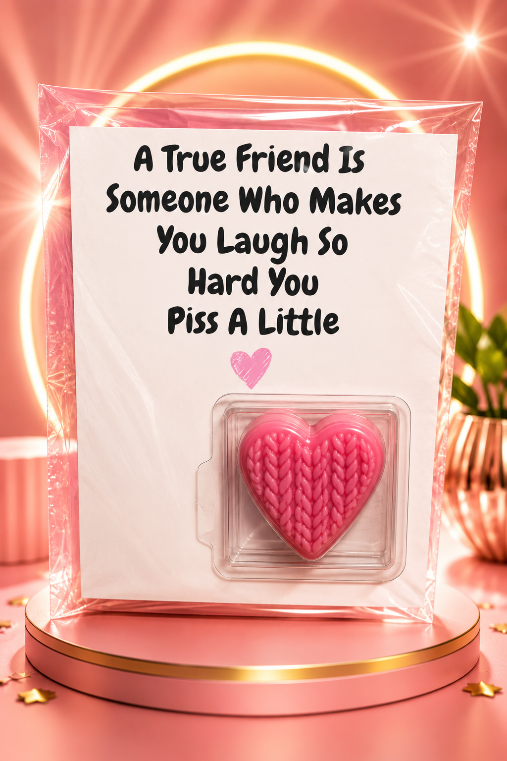 Piss a little wax melt card