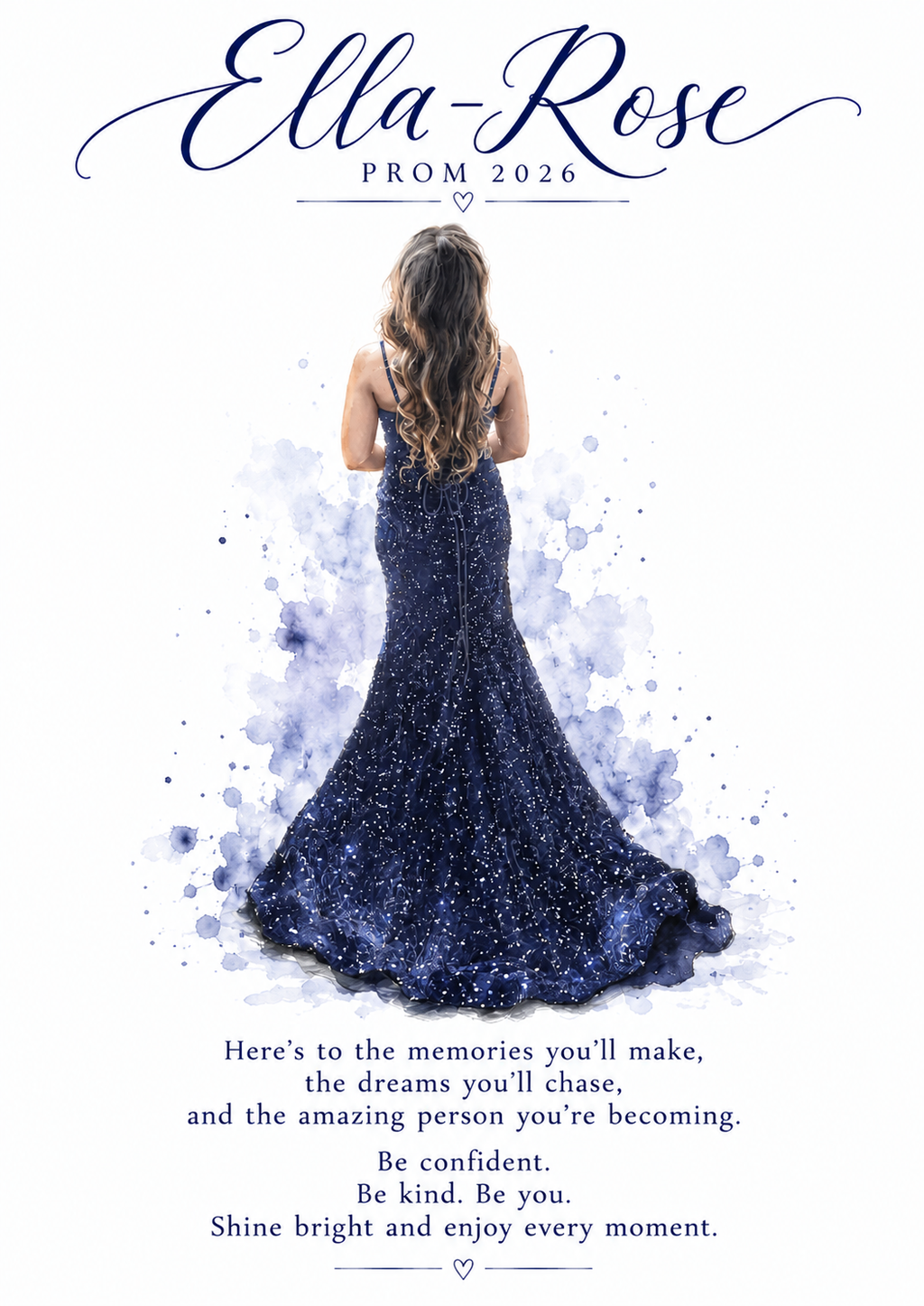 Personalised Prom 2026 Prints | Class Of 2026 Keepsake A4
