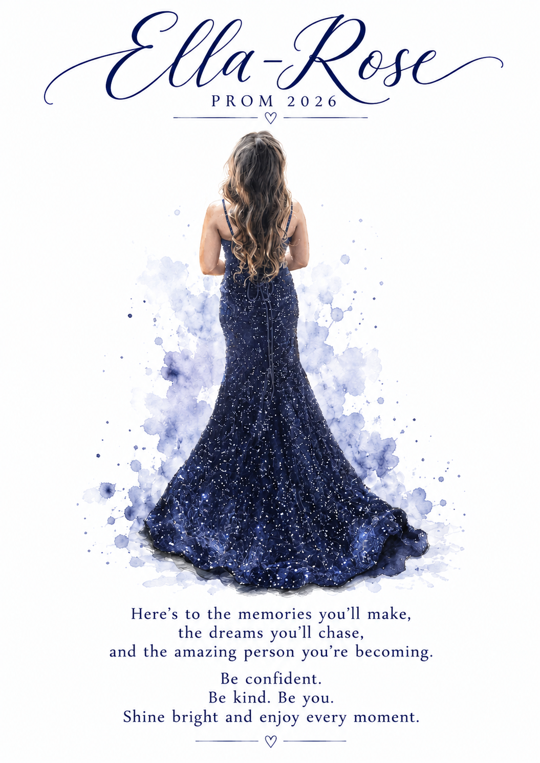 Personalised Prom 2026 Prints | Class Of 2026 Keepsake A4