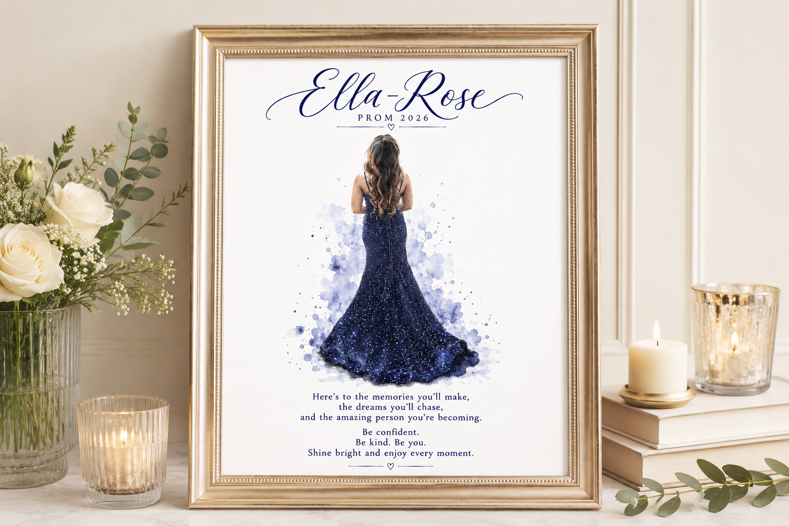 Personalised Prom 2026 Prints | Class Of 2026 Keepsake A4