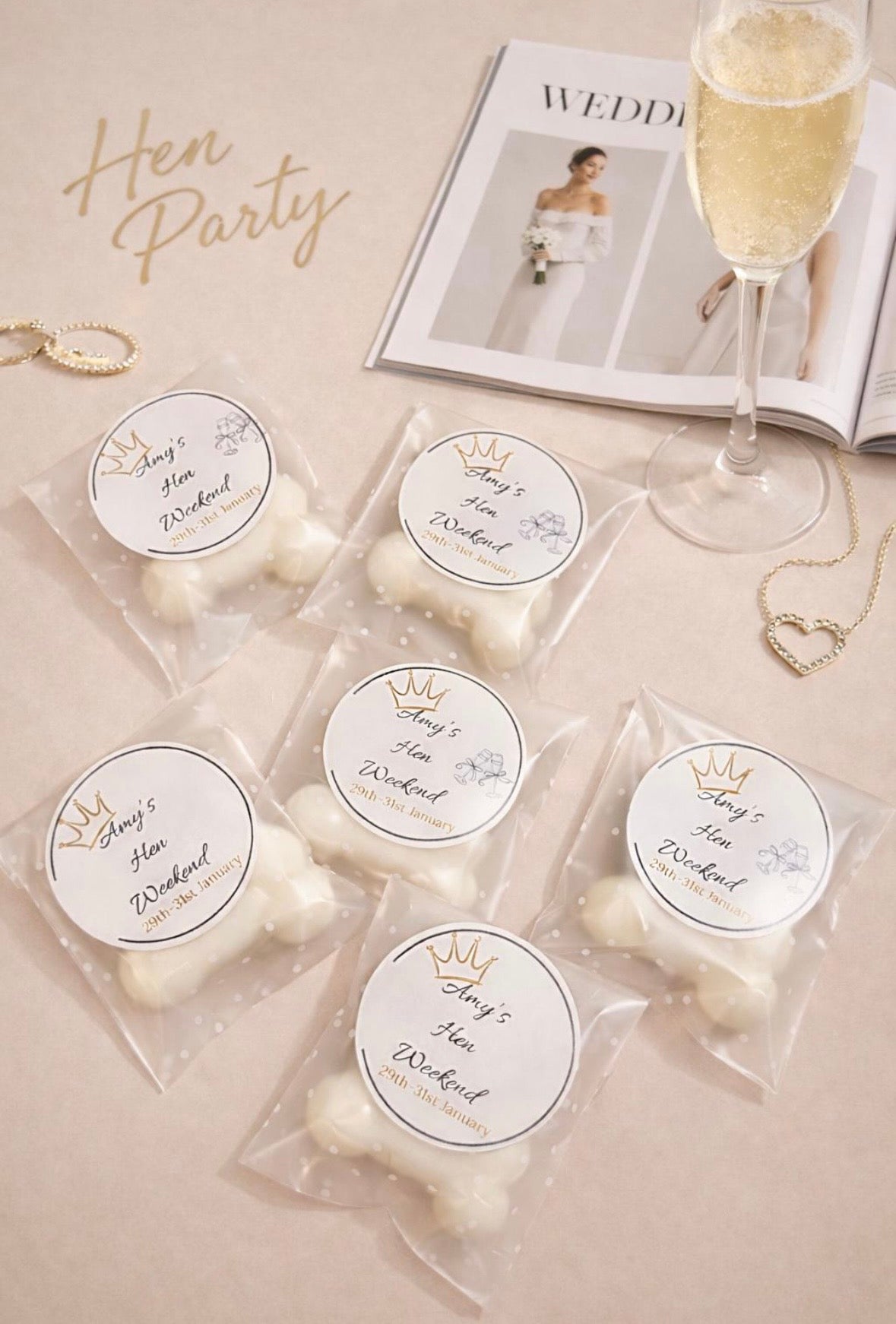 Personalised Hen Do Wax Melts please message before ordering